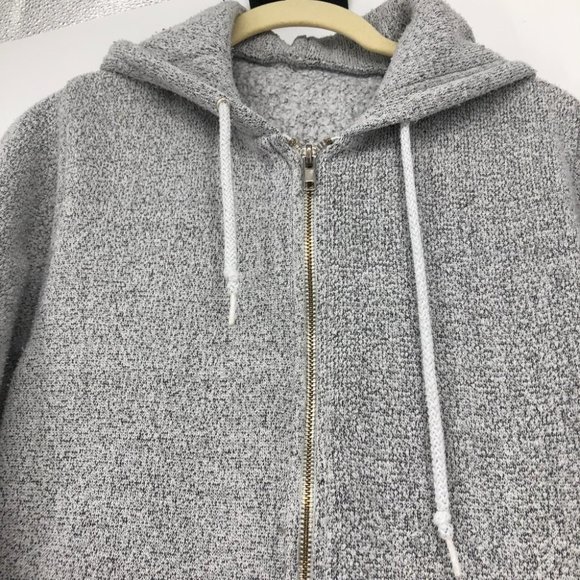 Hoodie heathered grey lightweight full zip hoodie - Picture 3 of 14